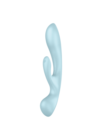 2 en 1 Rabbit point G avec stimulateur de clitoris et Wand Bleu USB Triple Oh Satisfyer - CC597813